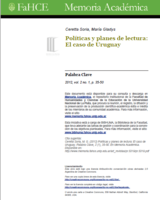 Políticas y planes de lectura: El caso de Uruguay